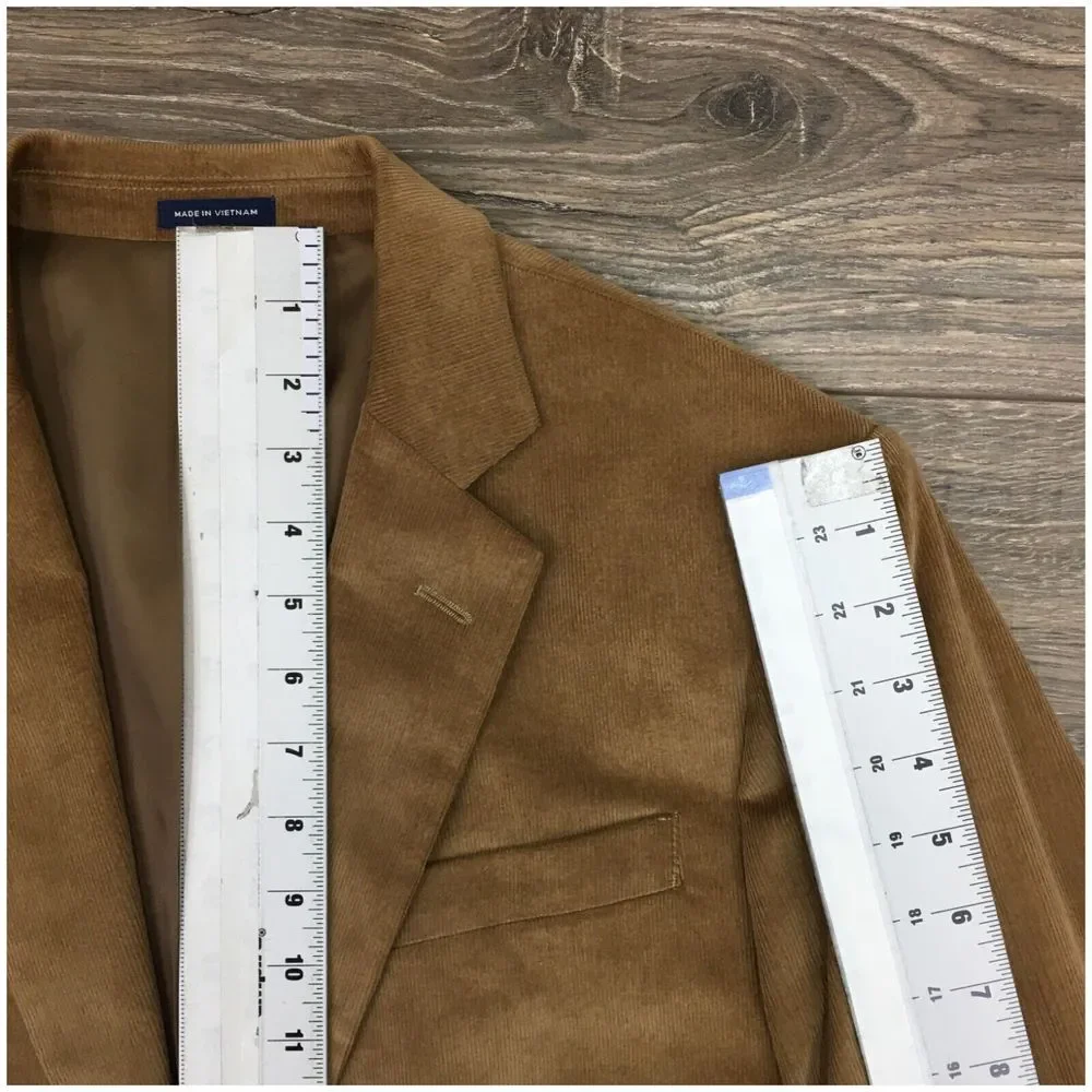 STAFFORD Mens Corduroy Blazer Sport‎ Coat Casual Jacket Size 42R Classic Suit